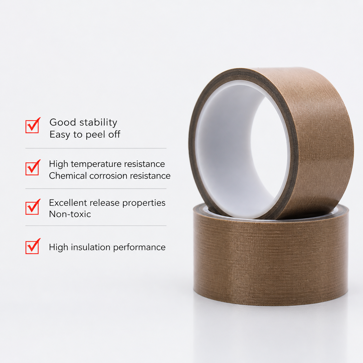 Teflon PTFE High-Temp Tape – Anti-Corrosion, Electrical Insulation, Industrial Grade